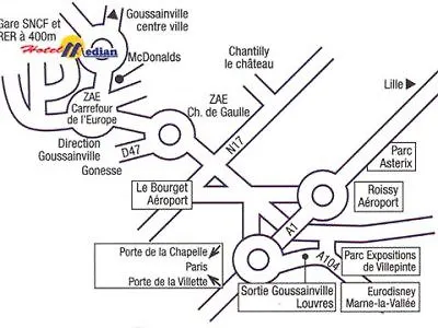 Median Roissy Cdg Aeroport 3* Goussainville (Val-d'Oise)
